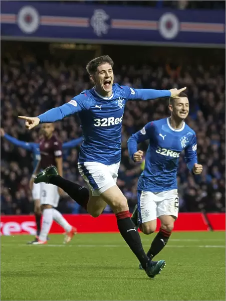 Thrilling Rangers Victory: Rob Kiernan Scores the Winning Goal vs. Heart of Midlothian at Ibrox Stadium (Scottish Premiership)