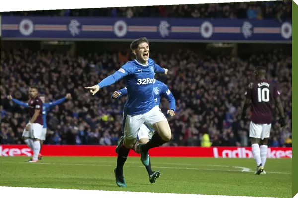 Thrilling Goal: Rob Kiernan Scores for Rangers in Epic Scottish Premiership Clash vs. Heart of Midlothian at Ibrox Stadium