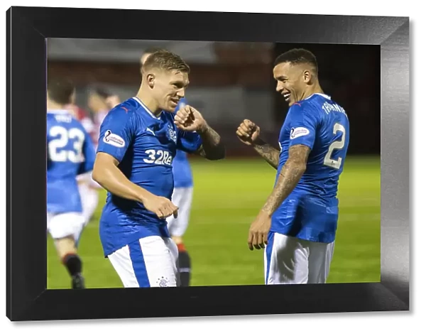 Rangers Double Delight: Waghorn and Tavernier Celebrate Goals in Ladbrokes Premiership