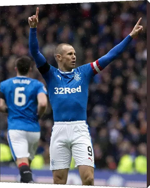 Euphoria Unleashed: Kenny Miller's Iconic Goal Celebration - Rangers Scottish Cup Victory at Ibrox (2003)