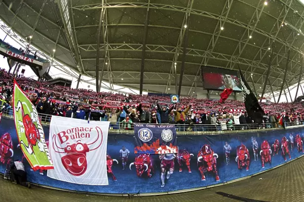 A Clash of Titans: RB Leipzig vs Rangers - Passionate Fan Support Echoes at the Red Bull Arena