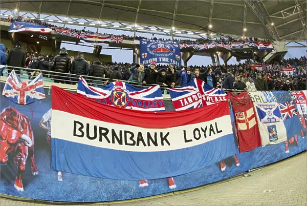 A Sea of Scottish Pride: Rangers Fans Epic Roar at Red Bull Arena