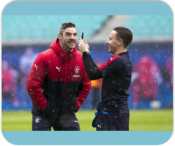 Rangers FC: Matt Gilks and Barrie McKay Prepare for RB Leipzig Friendly at Red Bull Arena