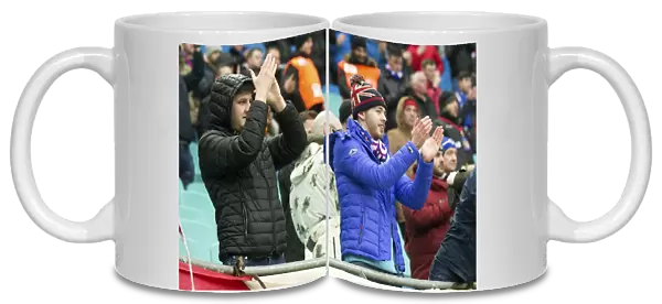 Scottish Pride Unleashed: Rangers Fans at Red Bull Arena (Scottish Cup Winners 2003)