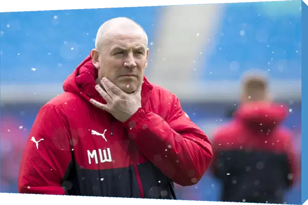 Rangers FC: Mark Warburton Examines Red Bull Arena Pitch Ahead of RB Leipzig Friendly