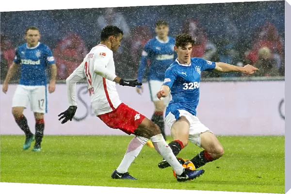 Rangers Emerson Hyndman vs. RB Leipzig's Marvin Compper: A Clash at Red Bull Arena