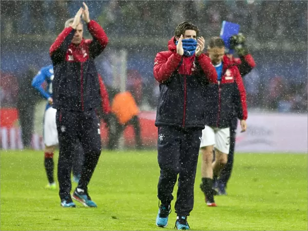 Rangers Josh Windass Honors Scottish Cup Victory: Triumphant Salute to Fans at Red Bull Arena