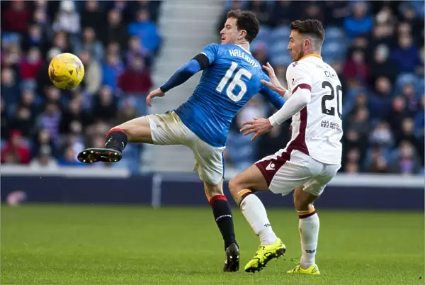 Intense Clash: Rangers vs Motherwell in the Scottish Cup Fourth Round at Ibrox Stadium