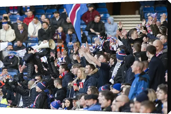 Sea of Rangers Fans: Fourth Round Scottish Cup Victory at Ibrox Stadium (2003 Champions)