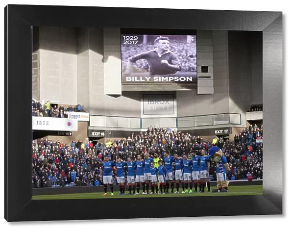 Rangers Honor Billy Simpson: A Moment of Silence at Ibrox Stadium