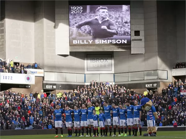 Rangers Honor Billy Simpson: A Moment of Silence at Ibrox Stadium