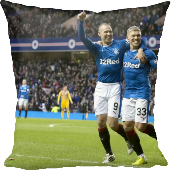Double Delight: Waghorn and Miller's Jubilant Scottish Cup Victory Celebration (Rangers FC, 2003)