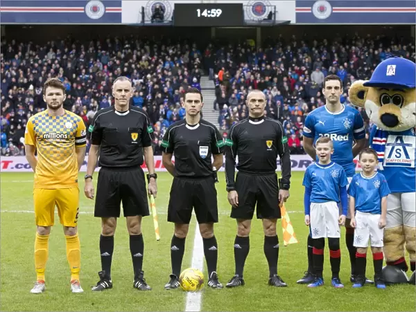 Lee Wallace and Rangers Mascots: Scottish Cup Fifth Round Triumph at Ibrox Stadium