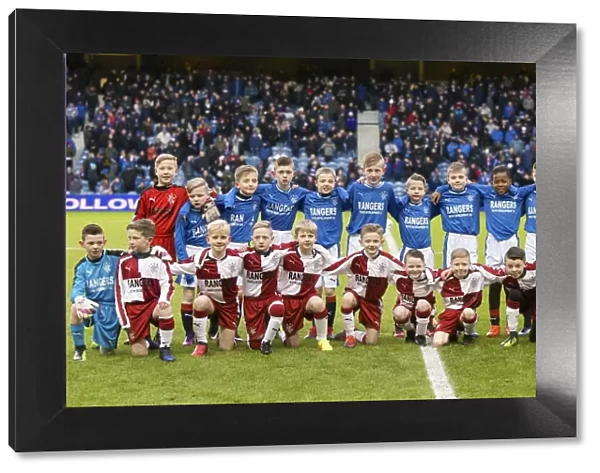 Rangers U10s Thrill Ibrox Crowd with Exciting Half Time Show during Scottish Cup Match