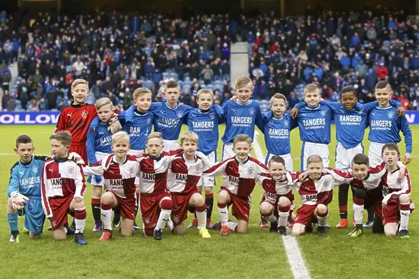 Rangers U10s Thrill Ibrox Crowd with Exciting Half Time Show during Scottish Cup Match