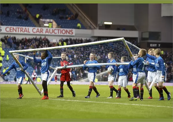Rangers U10s Thrill Ibrox Crowd with Electrifying Half-Time Show during Scottish Cup Match