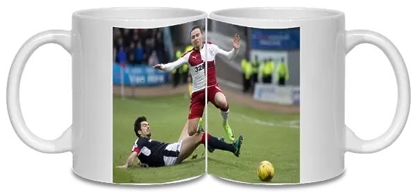 Rangers Barrie McKay Foul by Dundee's Julen Etxabeguren in Ladbrokes Premiership Match