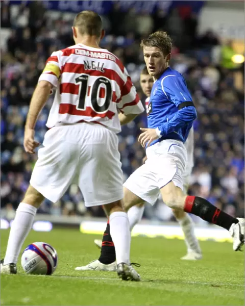 Steven Davis Scores the Second Goal: Rangers 2-0 Hamilton Academical in Co-operative Insurance Cup Fourth Round at Ibrox
