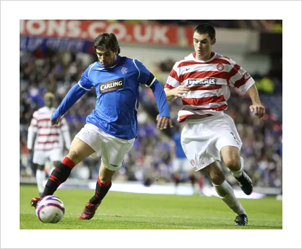 Nacho Novo Scores the Winning Goal: Rangers 2-0 Hamilton Academical in Co-operative Insurance Cup Fourth Round at Ibrox