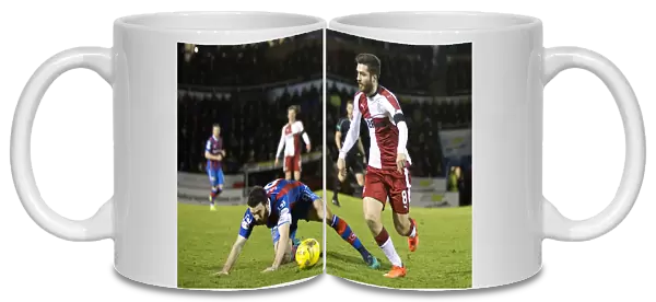 Clash on the Pitch: Rangers vs Inverness Caledonian Thistle - Intense Moment in the Ladbrokes Premiership
