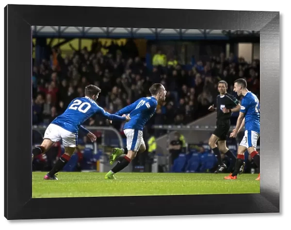 Rangers: Barrie McKay's Thrilling Goal Celebration vs St. Johnstone, Ladbrokes Premiership, Ibrox Stadium