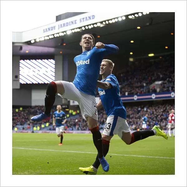 Rangers: Garner and Waghorn Celebrate Goals in Epic Scottish Cup Quarterfinal Victory at Ibrox Stadium