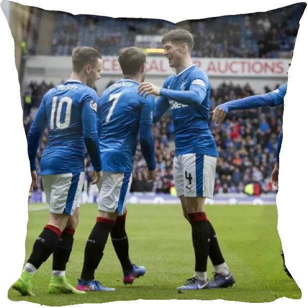 Rangers: Joe Garner and Rob Kiernan Celebrate First Goal in Scottish Cup Quarterfinal Victory at Ibrox Stadium