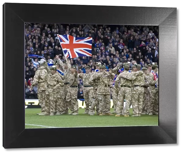 Half-Time Tribute at Ibrox: Scottish Soldiers Homecoming