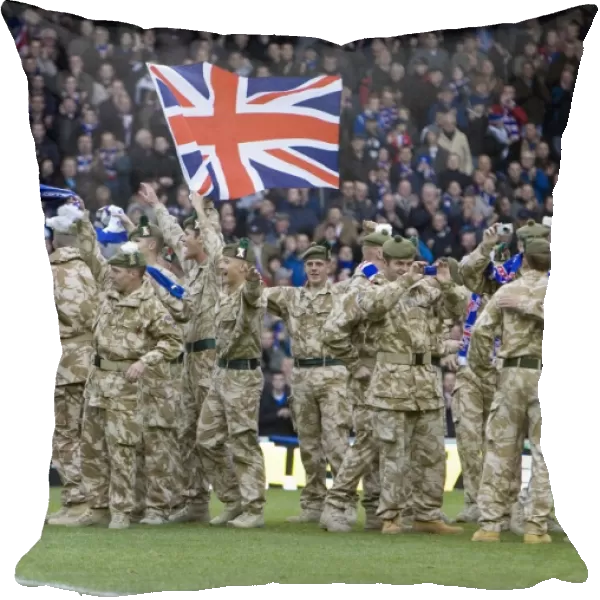 Half-Time Tribute at Ibrox: Scottish Soldiers Homecoming
