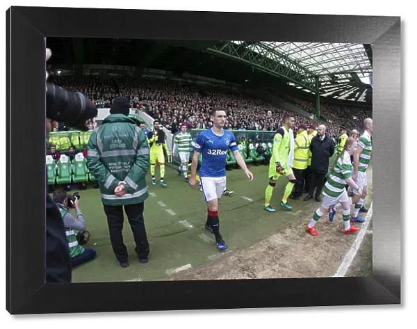 Rangers: Lee Wallace Leads Team Out at Celtic Park in Scottish Premiership Clash (2003 Scottish Cup Champions)