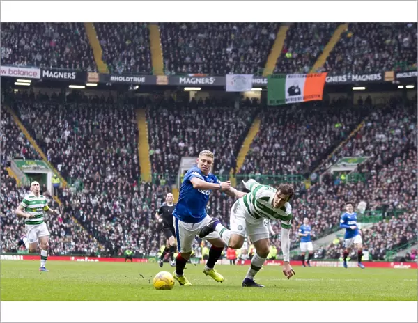 Intense Rivalry: Waghorn vs Sviatchenko in the Celtic v Rangers Ladbrokes Premiership Clash