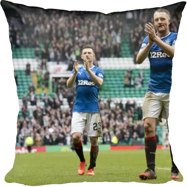 Rangers Players Jason Holt and Clint Hill Pay Tribute to Celtic Park Fans: Scottish Cup Champions 2003
