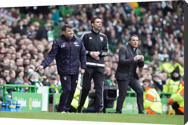 Celtic Park Showdown: Rodgers vs. Murty - Scottish Premiership Clash (2003 Scottish Cup Champions)