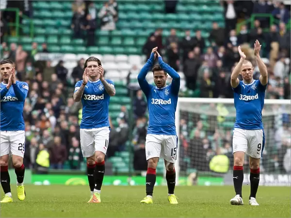 Rangers Players Unite with Fans in Triumphant Applause at Celtic Park