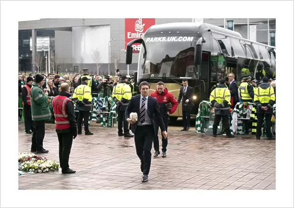 Champions Triumph: Rangers Players Board the Bus for the Showdown at Celtic Park, 2003 Scottish Premiership