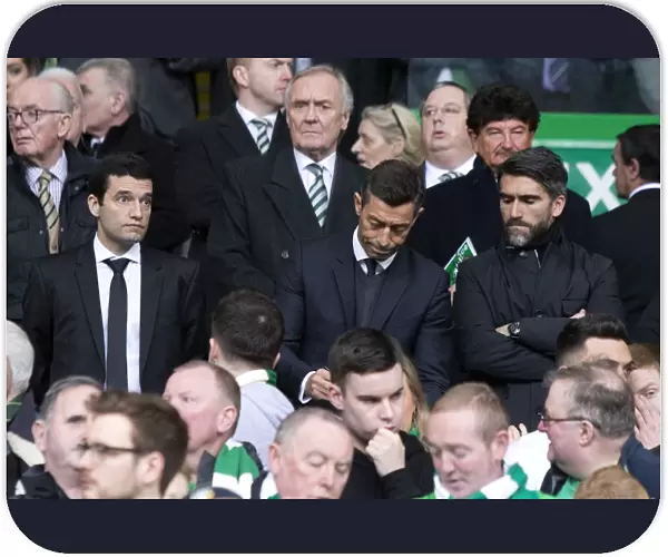 New Rangers Manager Pedro Caixinha Signs Autograph for Celtic Fan Amidst Tense Atmosphere at Celtic Park