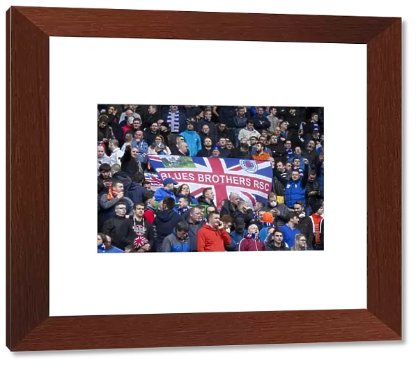A Sea of Blue: Triumphant Rangers Fans Celebrate Scottish Cup Victory at Celtic Park (2003)