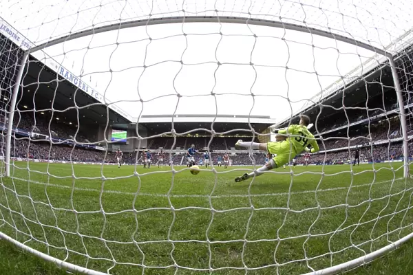 Martyn Waghorn Scores Penalty No. 3: Rangers Triumphant Moment in Ladbrokes Premiership (3-0 vs Hamilton Academical, Ibrox Stadium)