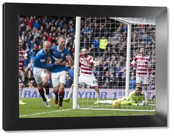 Rangers FC: Clint Hill and Kenny Miller's Unforgettable Goal Celebration in the Ladbrokes Premiership