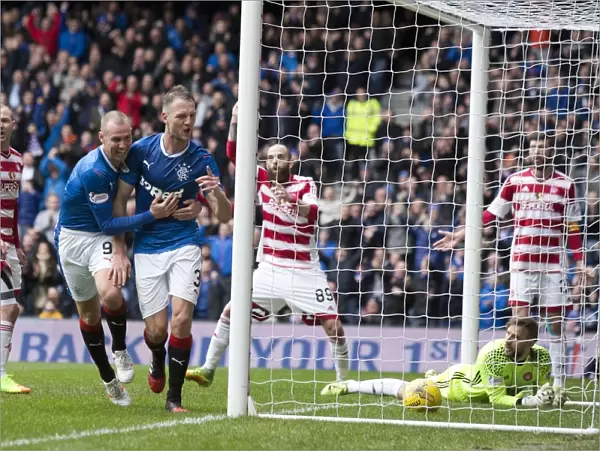 Rangers FC: Clint Hill and Kenny Miller's Unforgettable Goal Celebration in the Ladbrokes Premiership