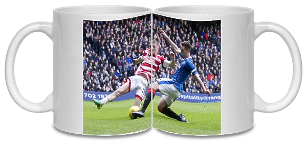 Rangers Lee Wallace Scores His Fourth Goal Against Hamilton Academical at Ibrox Stadium