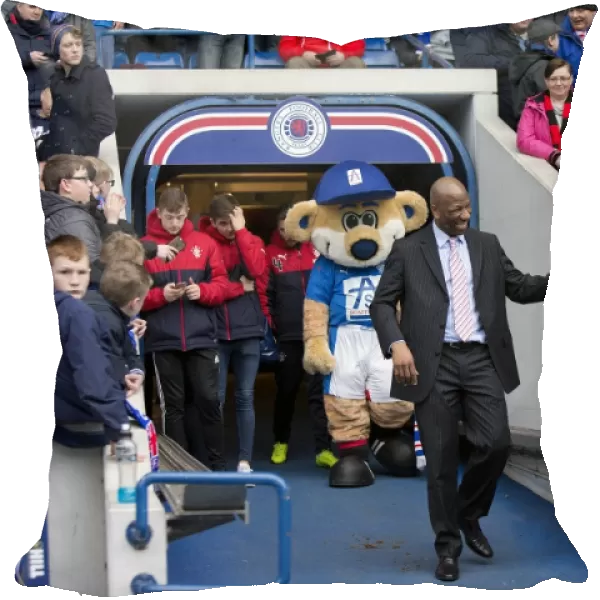 Rangers Legend Marvin Andrews Welcomes Fans at Ibrox Stadium during Rangers vs Hamilton Academical (Scottish Cup Winning Reunion)