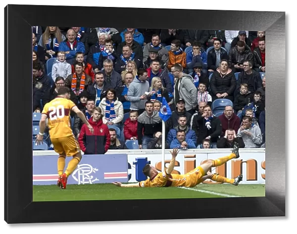Rangers Fans React in Disbelief as Motherwell's Louis Moult Scores at Ibrox Stadium