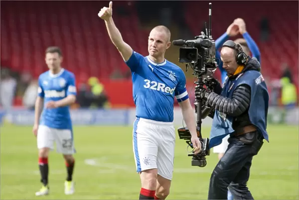 Rangers Glory: Kenny Miller's Euphoric Scottish Cup Victory Celebration at Pittodrie Stadium (2003)