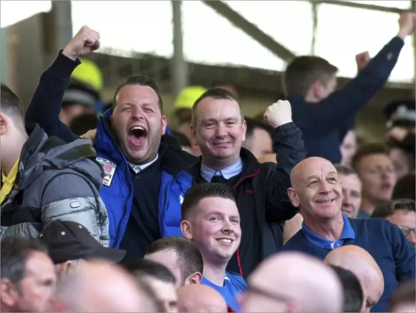 Rangers Euphoric Victory Celebration at Pittodrie: Aberdeen vs Rangers, Ladbrokes Premiership