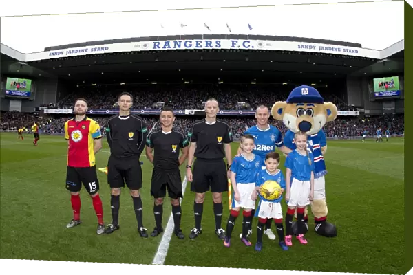 Scottish Cup Victory: Kenny Miller and Rangers Mascots Celebrate at Ibrox Stadium (2003)