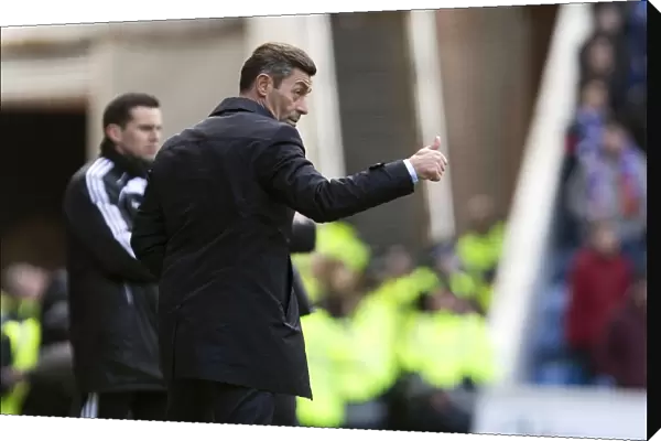 Rangers Manager Pedro Caixinha Fires Up Players During Ibrox Showdown Against Partick Thistle
