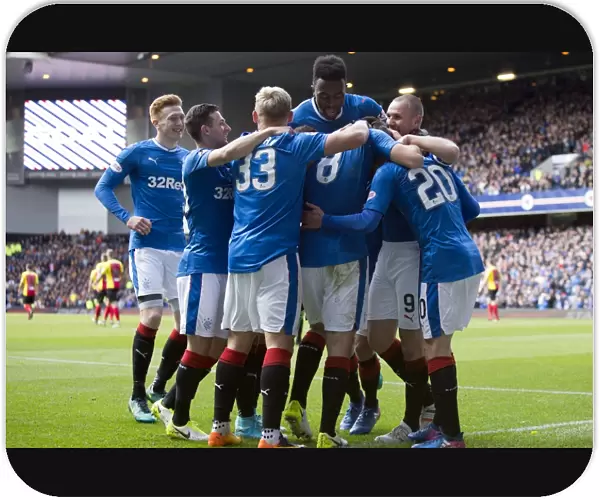 Rangers FC: Jon Toral's Epic Goal and Emotional Celebration with Team Mates at Ibrox Stadium (Ladbrokes Premiership)