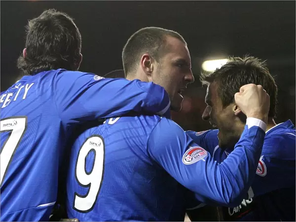 Rangers: Kris Boyd Celebrates Assist on Darcheville's Goal - Rangers 2-0 Aberdeen (Clydesdale Bank Premier League)