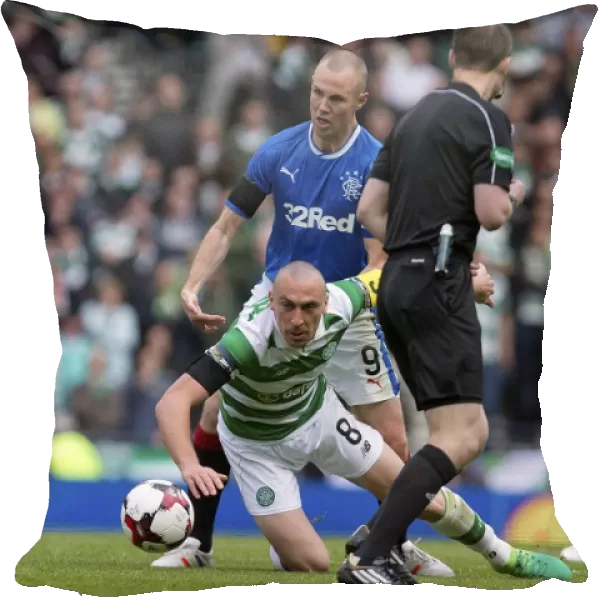 Intense Clash at Hampden Park: Rangers vs Celtic - Kenny Miller Fouls Scott Brown (2003 Scottish Cup Semi-Final)